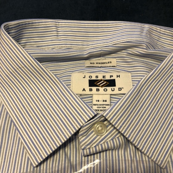 Joseph Abboud Men's Blue Striped Shirt - Picture 2 of 3